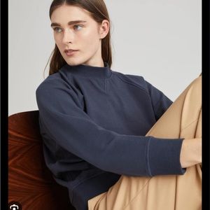 Richer Poorer Women's Stretch Terry Mock Neck Sweatshirt size L